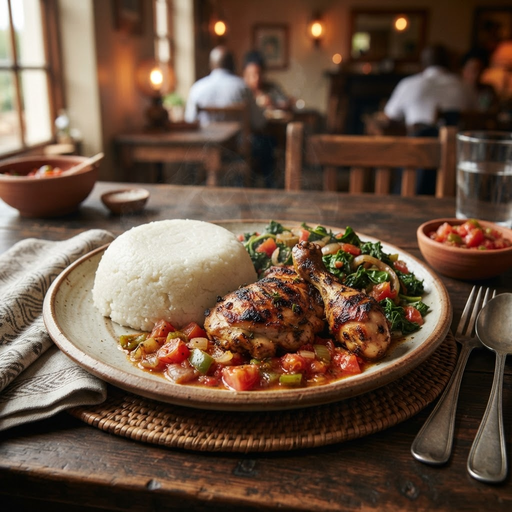 Delicious Sadza with Chicken